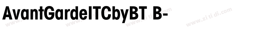 AvantGardeITCbyBT B字体转换